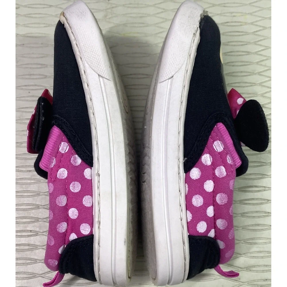 Minnie Mouse Little Girl's Pink Canvas Shoes Sneakers-Sz. 11-Fair Cond. See pics